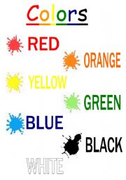 English worksheet: Colors