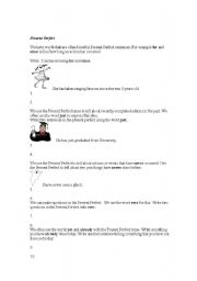 English worksheet: Present Perfect 