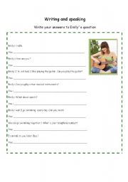 English worksheet: Vocabulary in general / writing and speaking 