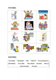 English Worksheet: Daily Routines Part II