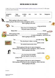 English Worksheet: Going to the zoo