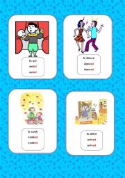 REGULAR VERBS - FLASH-CARDS