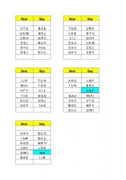 English Worksheet: ABC - Game