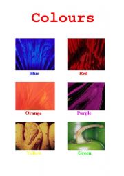 English Worksheet: Colours