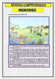 English Worksheet: READING COMPREHENSION - 