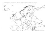 English worksheet: Find the countries, colour