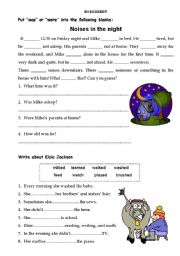 English Worksheet: past simple