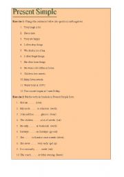 English Worksheet: Present Simple