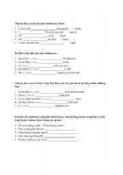 English worksheet: test