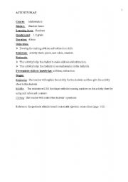 English Worksheet: number sense
