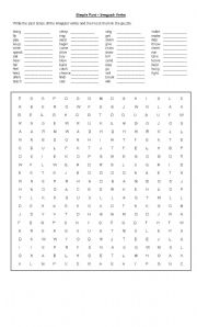 English Worksheet: Simple Past Irregular verbs