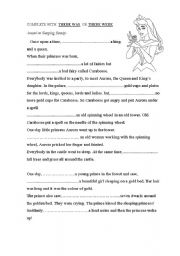 English Worksheet: THERE WAS THERE WERE