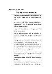 English Worksheet: storytelling