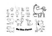 English worksheet: Animals: On The Farm