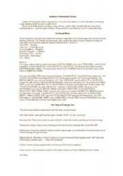 English Worksheet: audience participation story