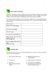 English Worksheet: Idioms and expressions used in parties in socializing