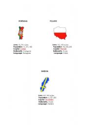 English Worksheet: Countries Flags