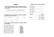 English worksheet: numbers