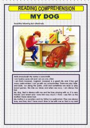 English Worksheet: READING COMPREHENSION - 