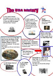 English Worksheet: The Usa history