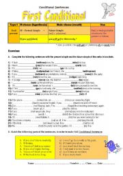 English Worksheet: First Condtional