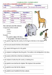 English Worksheet: comparative-superlative