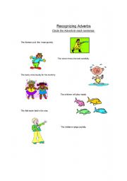 English worksheet: adverbs