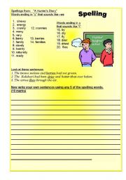English worksheet: The Hunters Story part  2