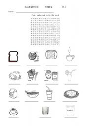 English Worksheet: Food