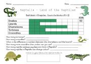 English Worksheet: Reptile Graph