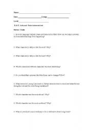 English Worksheet: Movie Activity ( Crash)