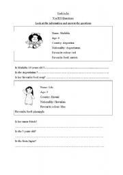 English Worksheet: yes no questions verb to be