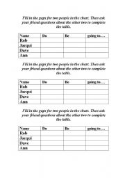 English Worksheet: Future Plans Interview