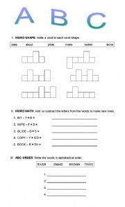 English Worksheet: spelling