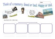 English Worksheet: Turning a memory into a comic strip