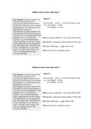 English Worksheet: Writing comprehension abaout Kate Winslet