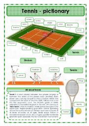 English Worksheet: Tennis- pictionary