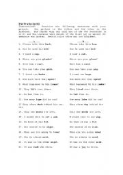 English Worksheet: Pronunciation of English stops: Minimal Pairs