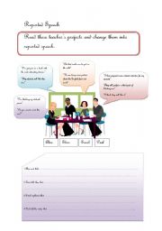 English Worksheet: Reported Speech