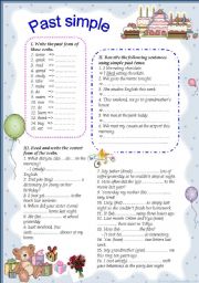 English Worksheet: past simple