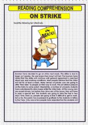 English Worksheet: READING COMPREHENSION - 