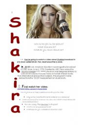 English Worksheet: Shakira - Underneath your clothes