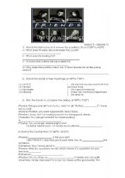 English Worksheet: FRIENDS - The one with the cop (police / crime)