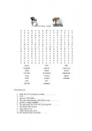 English worksheet: Autumn Days