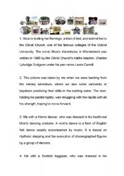 English Worksheet: My stay in England