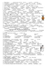 English Worksheet: beginner revision