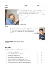 English Worksheet: Reported Speech