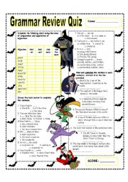 GRAMMAR REVIEW -  COMPARATIVE & SUPERLATIVE FORM OF ADJECTIVES (1/1)