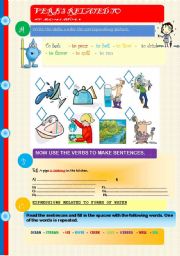 English Worksheet: Verbs related to liquid. 3 pages +key (editable)