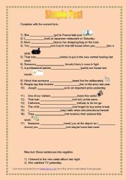 English worksheet: Simple Past 